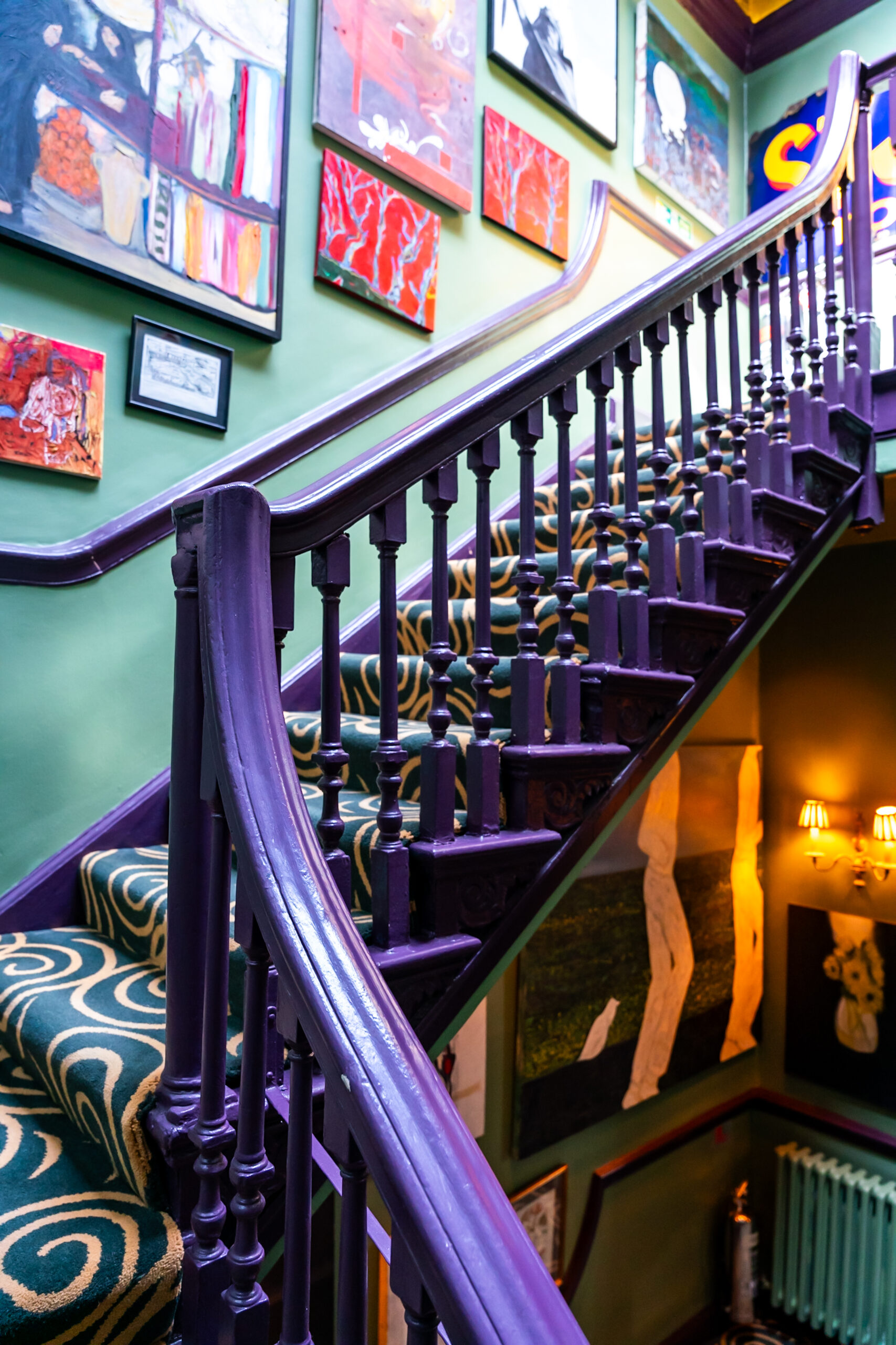 Staircase inside L'Escargot