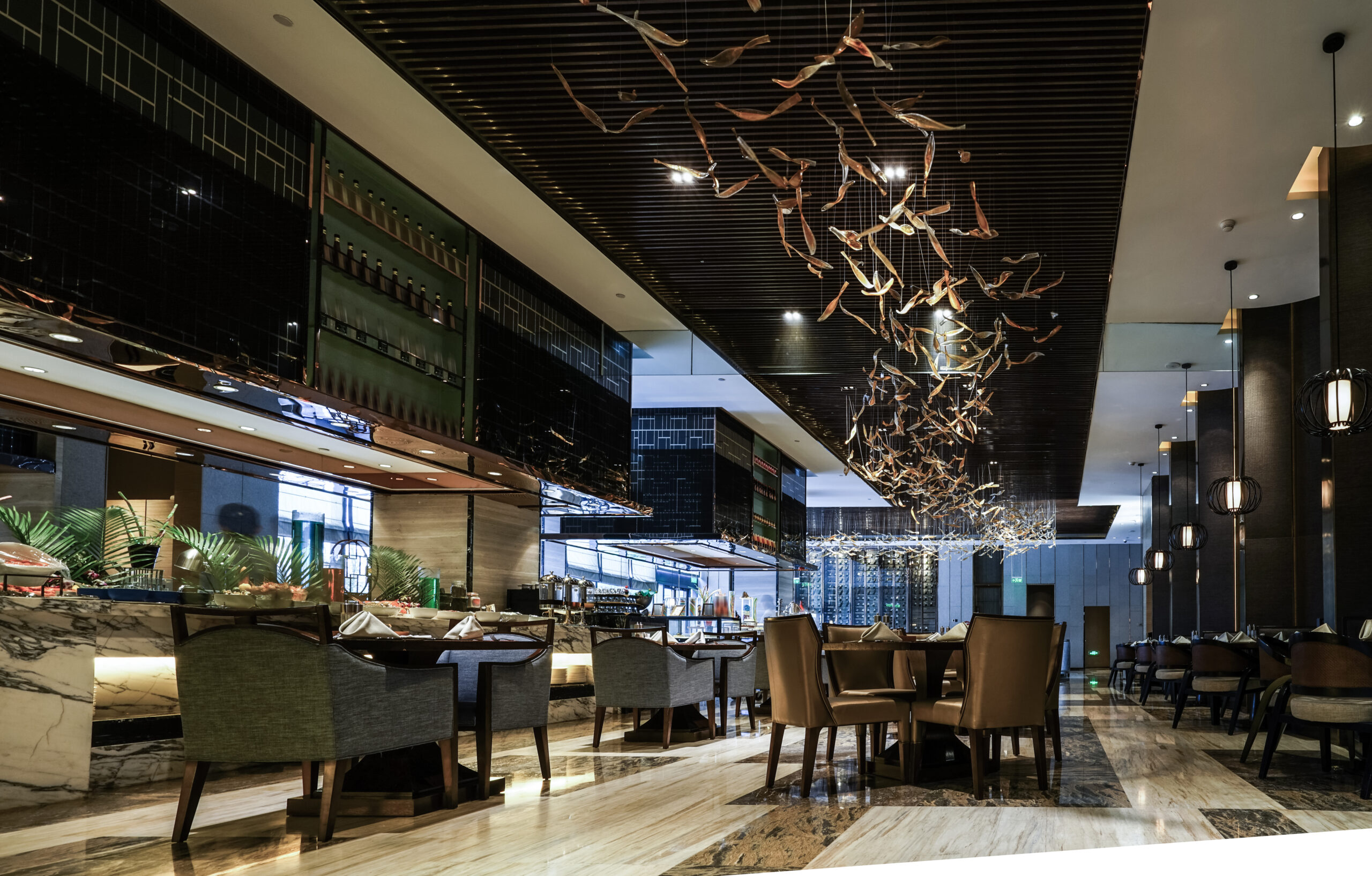 A beautiful restaurant interior designed by CNSTRCT